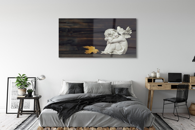 Acrylglasbilder Schlafbrettengel blätter