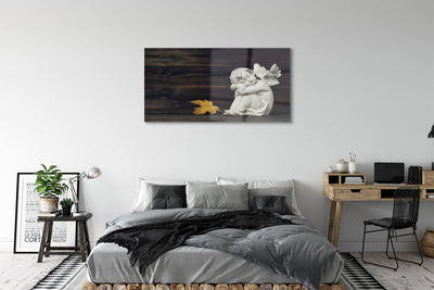 Acrylglasbilder Schlafbrettengel blätter