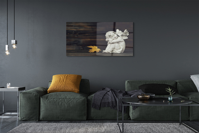 Acrylglasbilder Schlafbrettengel blätter