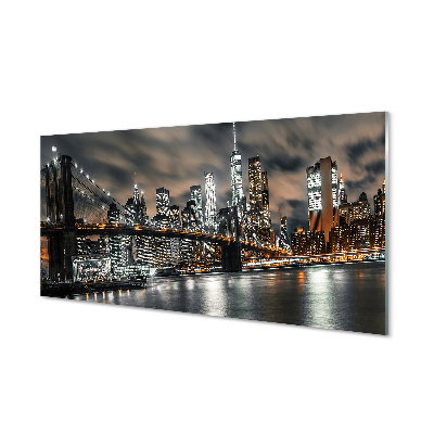 Acrylglasbilder Nachtansicht brücke