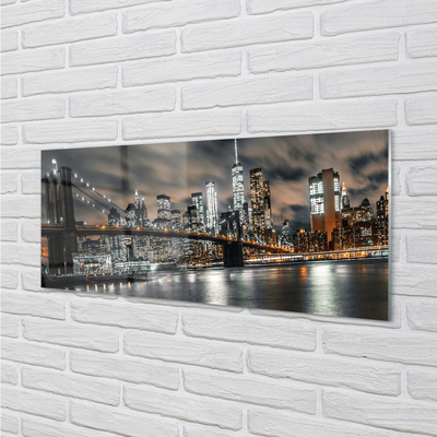 Acrylglasbilder Nachtansicht brücke