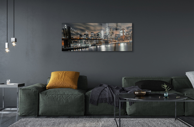 Acrylglasbilder Nachtansicht brücke