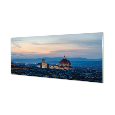 Acrylglasbilder Italien kathedrale panorama nacht