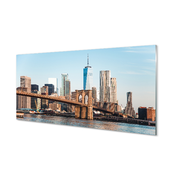 Acrylglasbilder Panorama-river-brücke