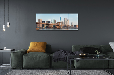 Acrylglasbilder Panorama-river-brücke