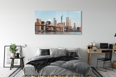 Acrylglasbilder Panorama-river-brücke