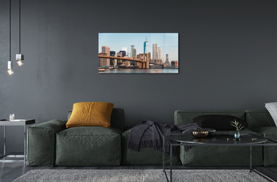 Acrylglasbilder Panorama-river-brücke