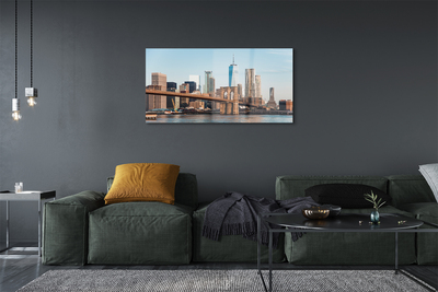 Acrylglasbilder Panorama-river-brücke