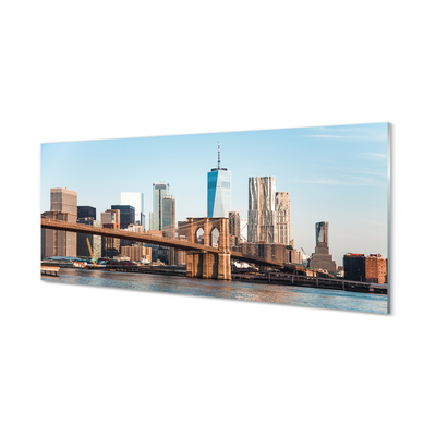 Acrylglasbilder Panorama-river-brücke