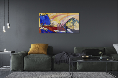 Acrylglasbilder Kunst abstrakte landschaft im ländlichen raum