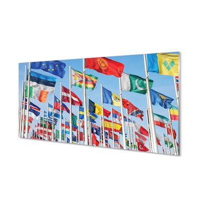 Acrylglasbilder Viele flaggen