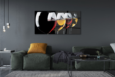 Acrylglasbilder Gläser schwarzen hintergrund