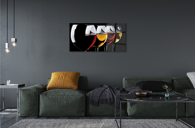 Acrylglasbilder Gläser schwarzen hintergrund