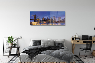 Acrylglasbilder Sonnenuntergang panorama der sonne brücke