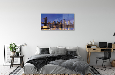 Acrylglasbilder Sonnenuntergang panorama der sonne brücke