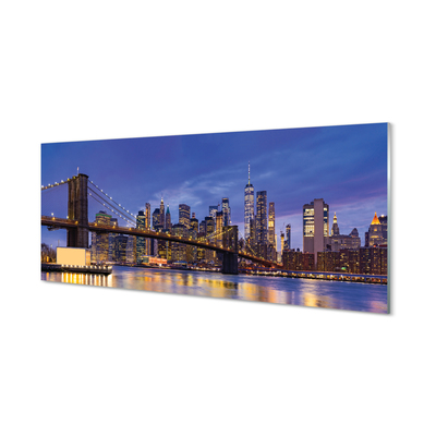 Acrylglasbilder Sonnenuntergang panorama der sonne brücke