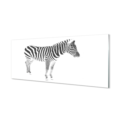 Acrylglasbilder Painted zebra