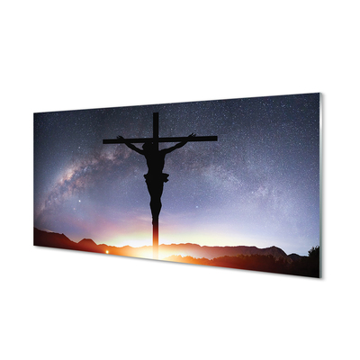 Acrylglasbilder Jesus gekreuzigt himmel