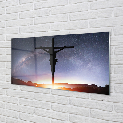 Acrylglasbilder Jesus gekreuzigt himmel