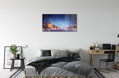 Acrylglasbilder Die laternen von schneebälle