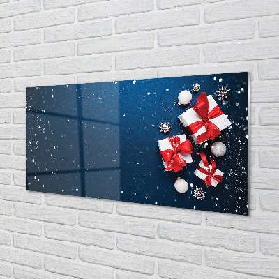 Acrylglasbilder Die geschenke schnee