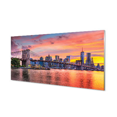 Acrylglasbilder Sonnenaufgang brücke