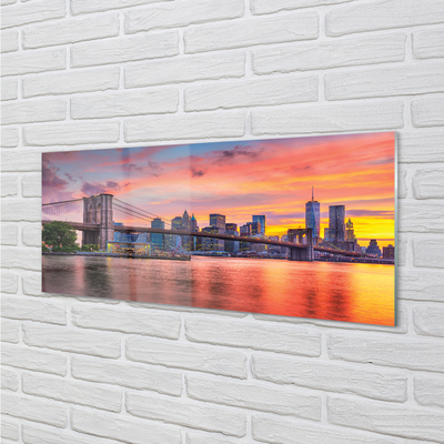 Acrylglasbilder Sonnenaufgang brücke