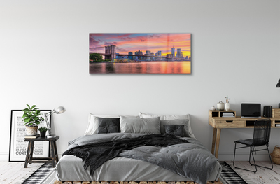 Acrylglasbilder Sonnenaufgang brücke