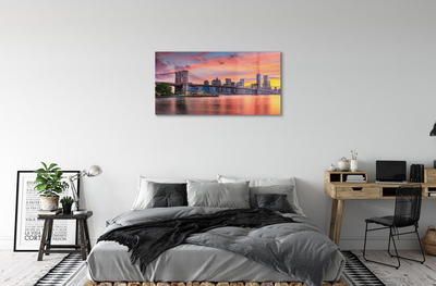 Acrylglasbilder Sonnenaufgang brücke