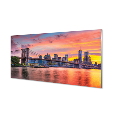 Acrylglasbilder Sonnenaufgang brücke