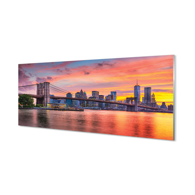 Acrylglasbilder Sonnenaufgang brücke