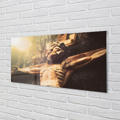 Acrylglasbilder Jesus holz