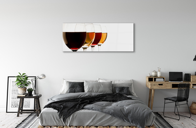 Acrylglasbilder Gläser wein