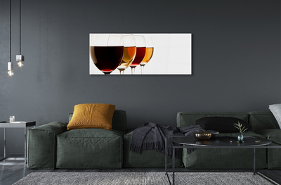 Acrylglasbilder Gläser wein