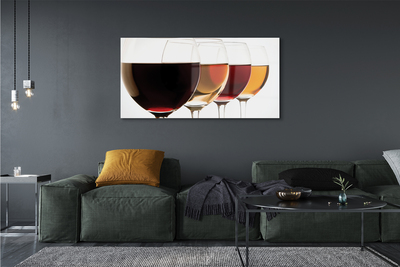 Acrylglasbilder Gläser wein