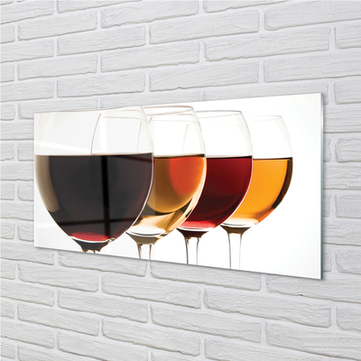 Acrylglasbilder Gläser wein