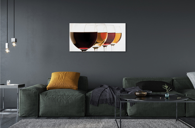 Acrylglasbilder Gläser wein