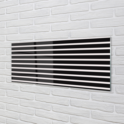 Acrylglasbilder Regelmäßige schwarze streifen