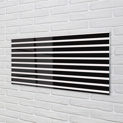 Acrylglasbilder Regelmäßige schwarze streifen