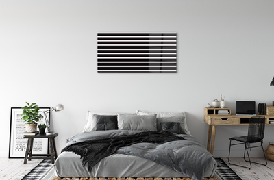 Acrylglasbilder Regelmäßige schwarze streifen