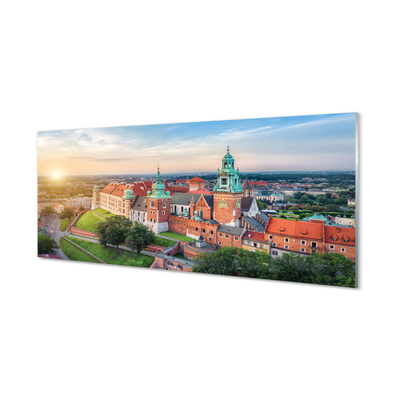 Acrylglasbilder Krakow schloss sonnenaufgang panorama