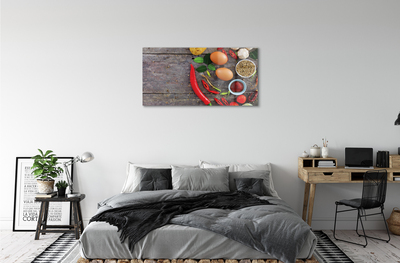 Acrylglasbilder Pfefferblätter ei