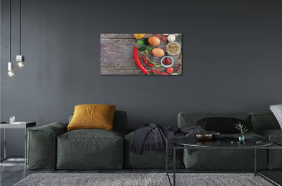 Acrylglasbilder Pfefferblätter ei