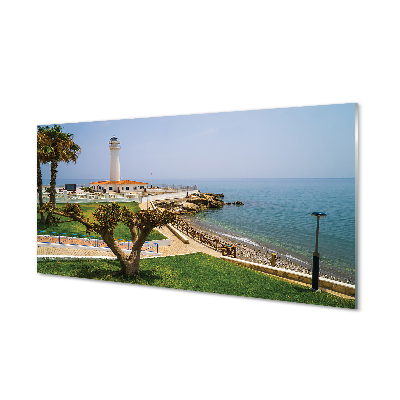 Acrylglasbilder Spanien leuchtturm küste