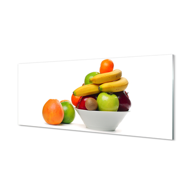 Acrylglasbilder Obst in eine schüssel geben