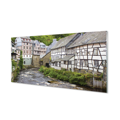 Acrylglasbilder Deutschland altbauten fluss