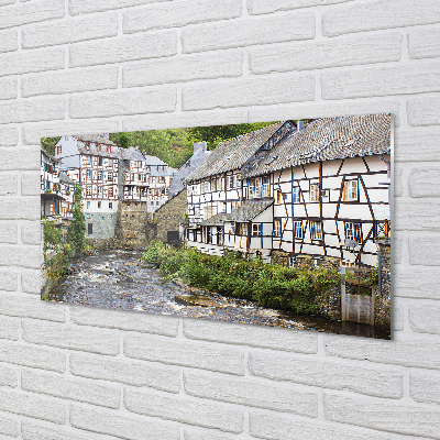 Acrylglasbilder Deutschland altbauten fluss