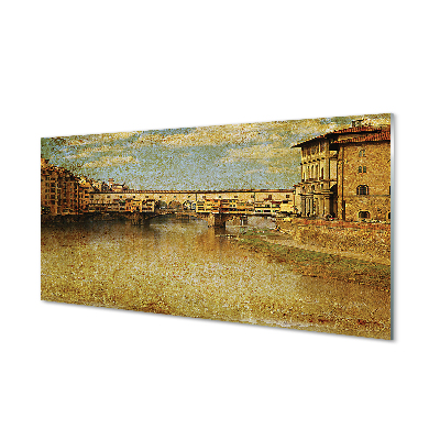 Acrylglasbilder Gebäude italien fluss-brücken