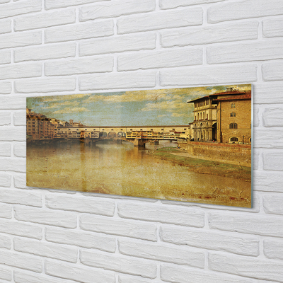 Acrylglasbilder Gebäude italien fluss-brücken