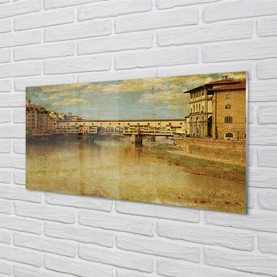 Acrylglasbilder Gebäude italien fluss-brücken